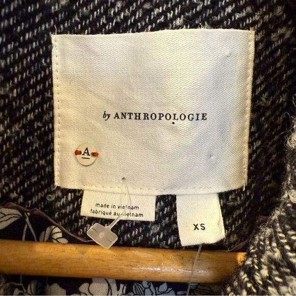 NWT Anthropologie "Femme" Bell Sleeve Wool Blend Peacoat - Women's XS - Picture 9 of 10